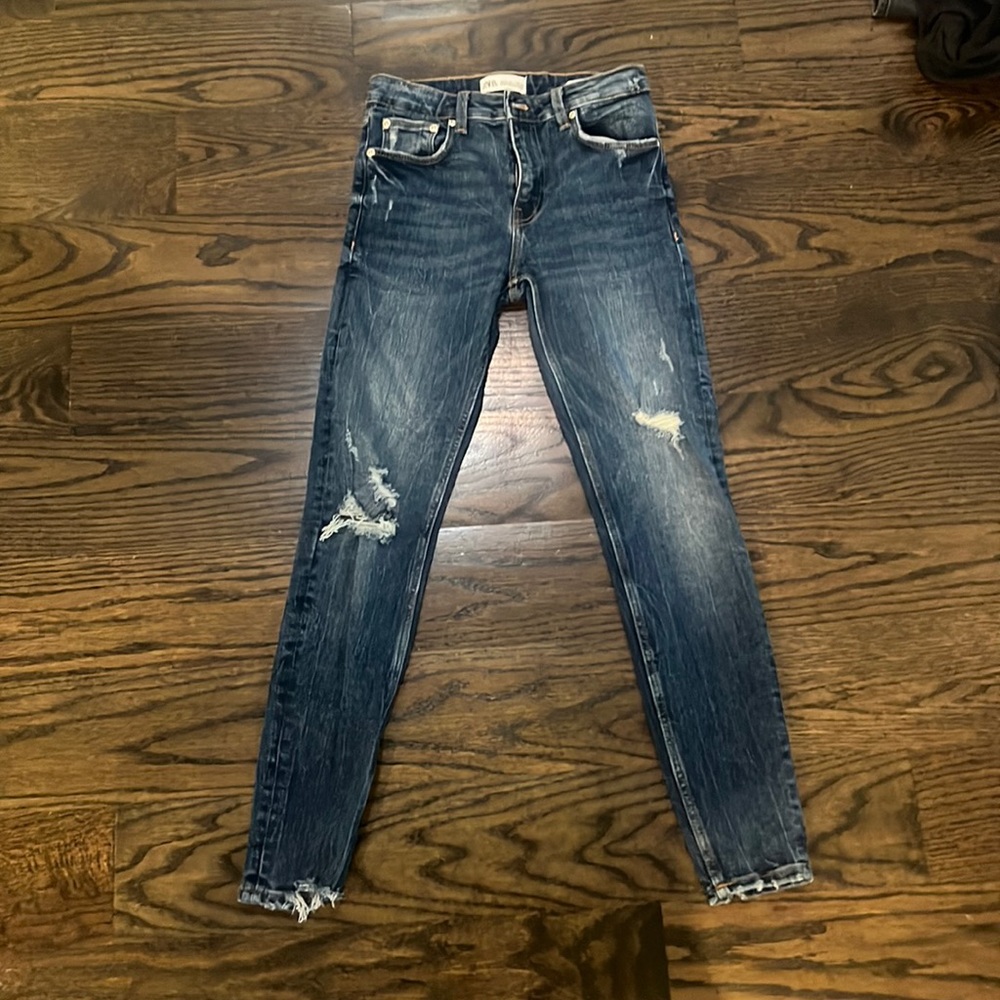zara low rise skinny jeans